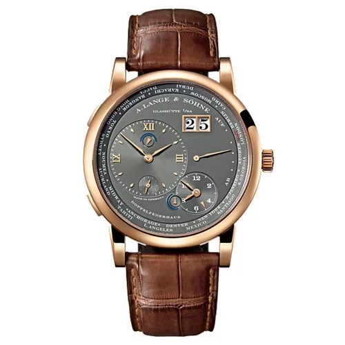 Lange 1 Time Zone Rose Gold / Grey