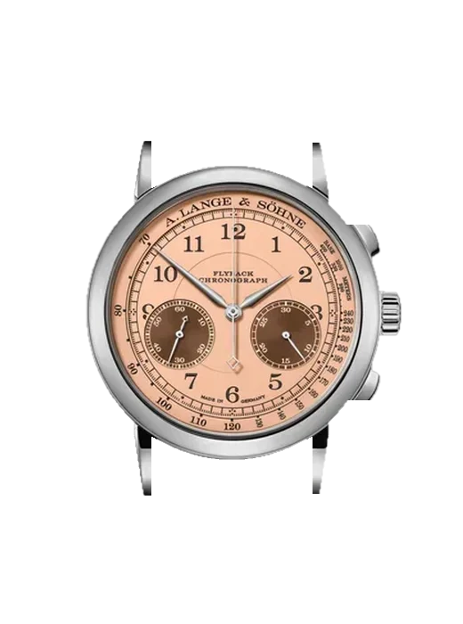 1815 414.049 with Black Nubuck Alligator Strap with Hand-Stitched Tone-on-Tone Stitching