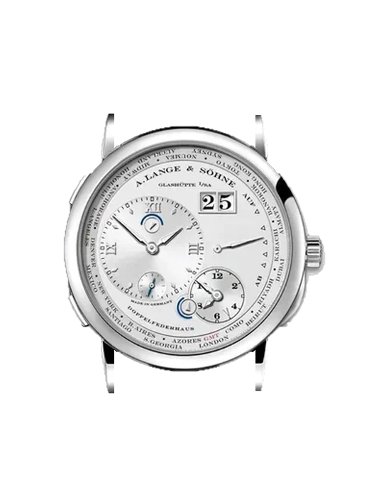Lange 1 116.049 avec Bracelet Hybride Alligator et Caoutchouc Bleu