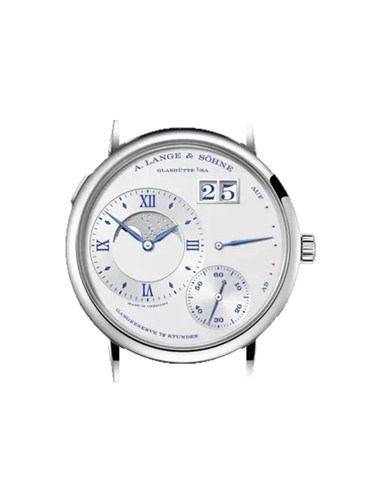 Lange 1 139.066 con Correa híbrida de piel de cocodrilo y caucho azul