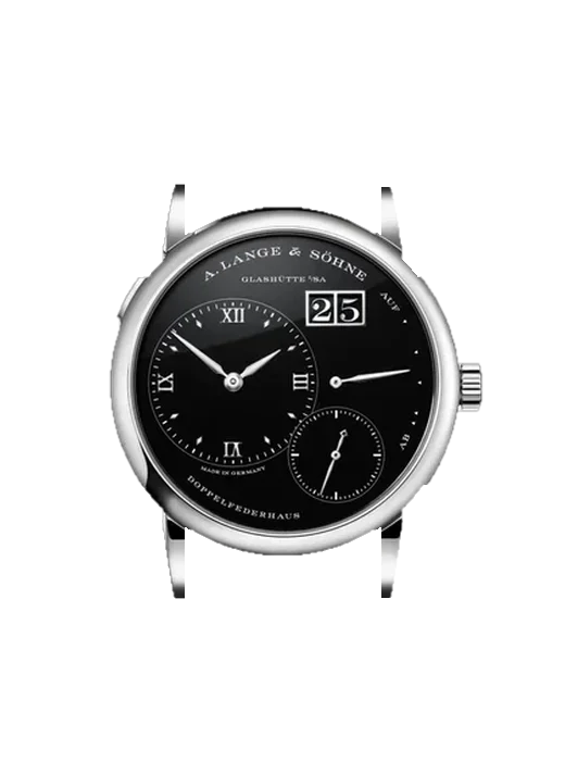 Lange 1 191.062 with Blue Alligator and Rubber Hybrid Strap