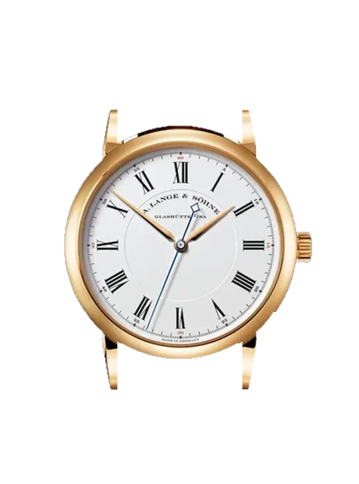 Richard Lange 232.021 with Black Nubuck Alligator Strap with Hand-Stitched Tone-on-Tone Stitching