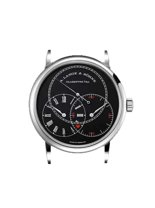 Richard Lange 252.029 con Correa de piel de cocodrilo en nubuck negro con costuras a juego cosidas a mano