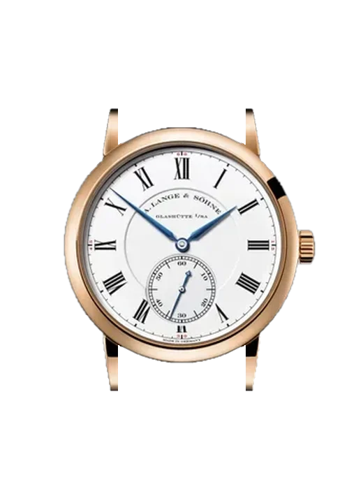 Richard Lange 260.032 avec Bracelet Alligator Nubuck Noir avec Surpiqûre Ton sur Ton Faite Main