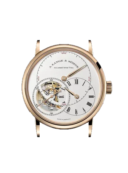 Richard Lange 760.032 avec Bracelet Alligator Nubuck Noir avec Surpiqûre Ton sur Ton Faite Main