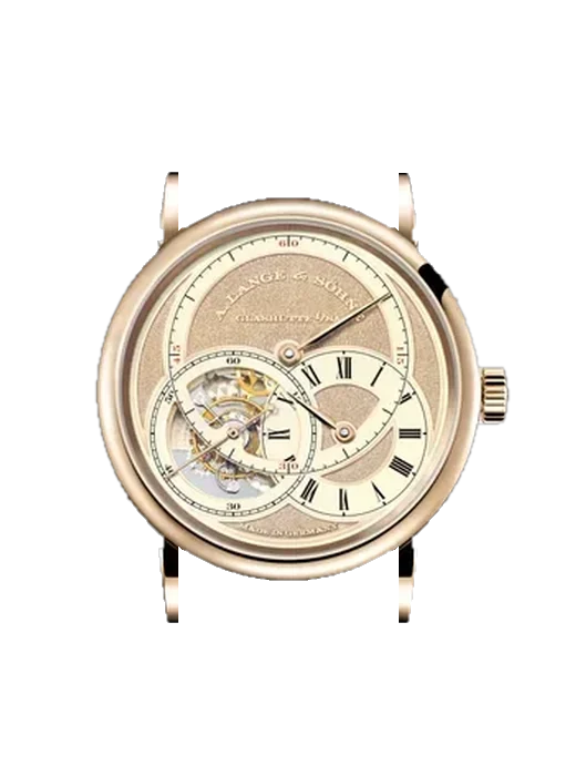 Richard Lange 761.050 avec Bracelet Alligator Nubuck Noir avec Surpiqûre Ton sur Ton Faite Main