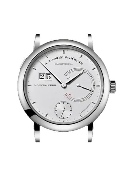 Saxonia 130.025 con Correa de piel de cocodrilo en nubuck negro con costuras a juego cosidas a mano