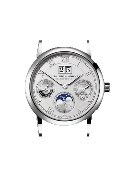 Saxonia 310.025 mit Alligator-Nubuk-Armband Schwarz mit Ton-in-Ton-Naht, handgenäht