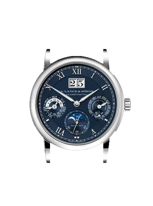 Saxonia 310.028 avec Bracelet Alligator Nubuck Noir avec Surpiqûre Ton sur Ton Faite Main