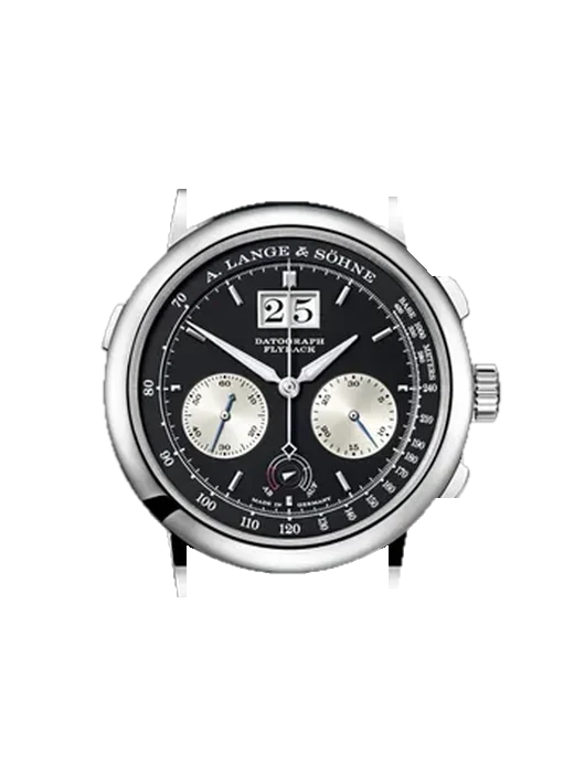 Saxonia 405.035 mit Alligator-Nubuk-Armband Schwarz mit Ton-in-Ton-Naht, handgenäht