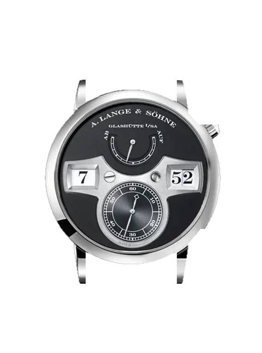 Zeitwerk 140.029 mit Hybrid Armband aus Alligator und Kautschuk Blau