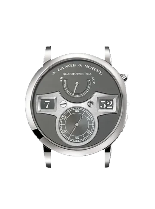 Zeitwerk 140.049 con Cinturino Alligatore Nubuck Nero con Cucitura Sur Tone a Mano