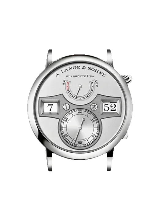 Zeitwerk 142.025 avec Bracelet Alligator Nubuck Noir avec Surpiqûre Ton sur Ton Faite Main