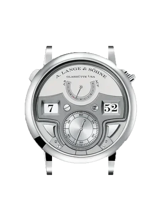 Zeitwerk 147.025 avec Bracelet Alligator Nubuck Noir avec Surpiqûre Ton sur Ton Faite Main