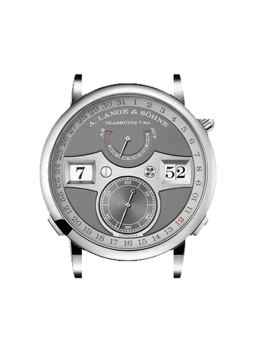 Zeitwerk 148.038 avec Bracelet Alligator Nubuck Noir avec Surpiqûre Ton sur Ton Faite Main