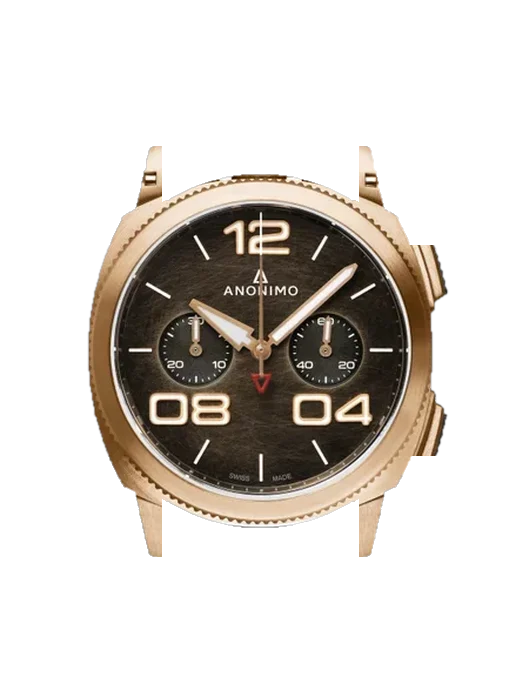 Militare AM-1120.04.001.A01 avec Bracelet de montre en cuir de veau vintage marron — Patine naturelle