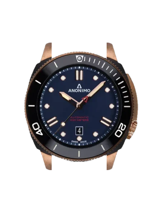 Nautilo AM-1002.08.005.A05 mit Armband aus italienischem braunem Leder