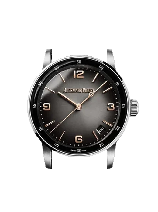 CODE 11.59 15210CR.OO.A002CR.01 with Black Nubuck Alligator Strap with Hand-Stitched Tone-on-Tone Stitching