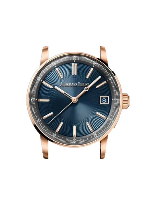 CODE 11.59 15210OR.OO.A348KB.01 avec Bracelet Hybride Alligator et Caoutchouc Bleu