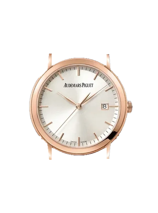 Jules Audemars 15170OR.OO.A088CR.01 con Correa de piel de cocodrilo en nubuck negro con costuras a juego cosidas a mano