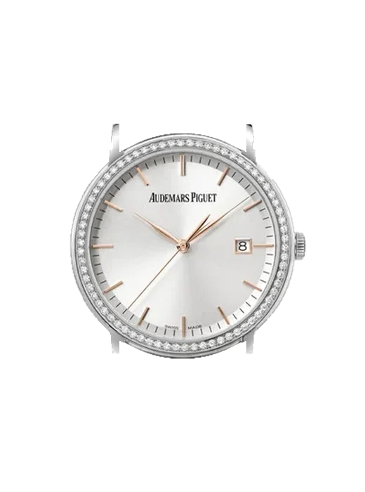 Jules Audemars 15171BC.ZZ.A002CR.01 mit Alligator-Nubuk-Armband Schwarz mit Ton-in-Ton-Naht, handgenäht