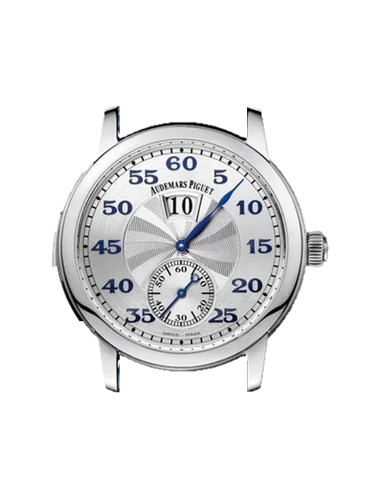 Jules Audemars 26151PT.OO.D028CR.02 avec Bracelet Alligator Nubuck Noir avec Surpiqûre Ton sur Ton Faite Main