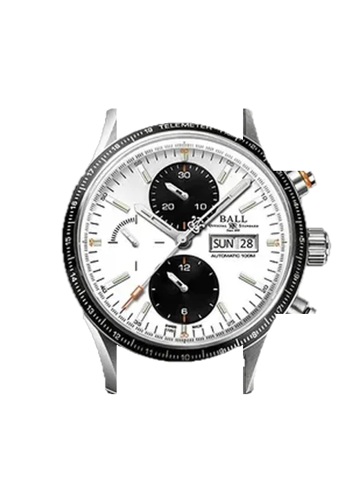Fireman CM3090C-L1J-BK con Correa Grand Cavalier de cuero naranja