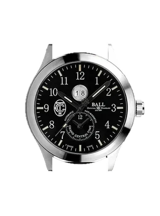 Official Railroad Watch GM2086C-L2-BK con Correa Grand Cavalier de cuero naranja