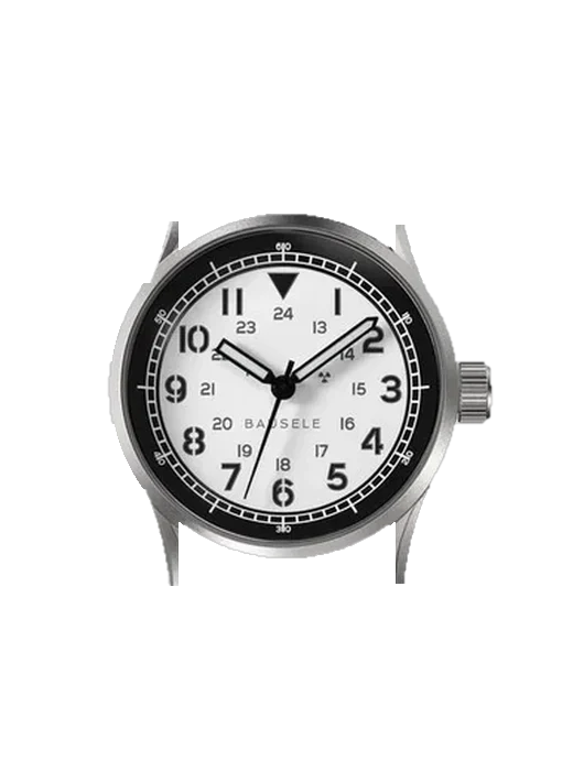Field Watch B31SBN3WH1 with Vintage Brown Calfskin Strap — Natural Patina
