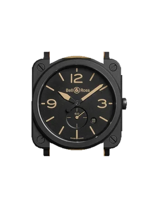 Instruments BRS-HERI-CEM avec Bracelet Grand Cavalier Cuir Orange