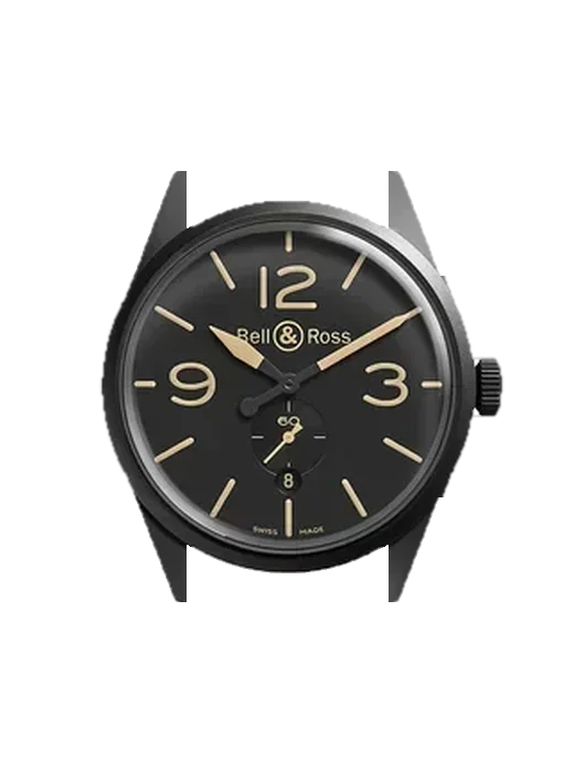Vintage BRV123-HERITAGE with Grand Cavalier Leather Strap Orange
