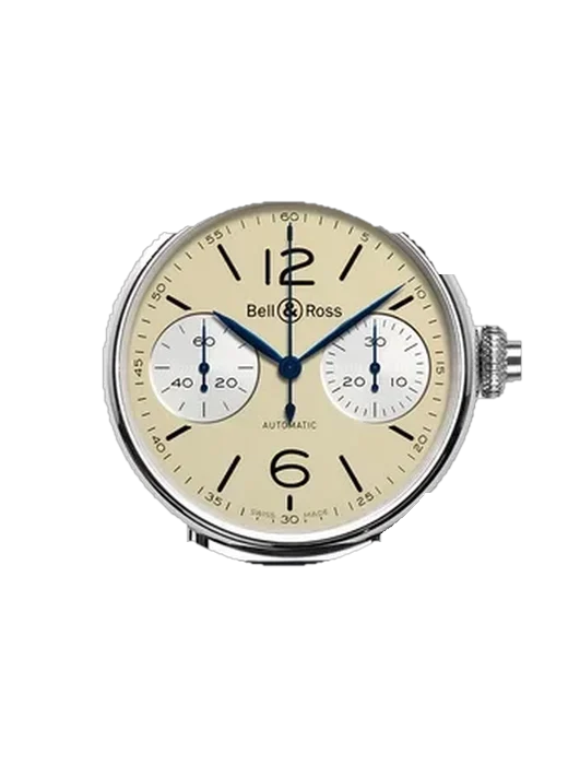Vintage BRWW1-MONO-IVO/SCR with Blue Alligator and Rubber Hybrid Strap