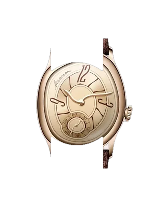 Mirage M38S avec Bracelet Grand Cavalier Cuir Orange