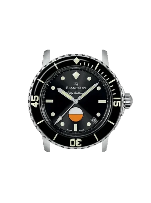 Fifty Fathoms 5008-1130-B52A con Cinturino Grand Cavalier Cuir Arancione