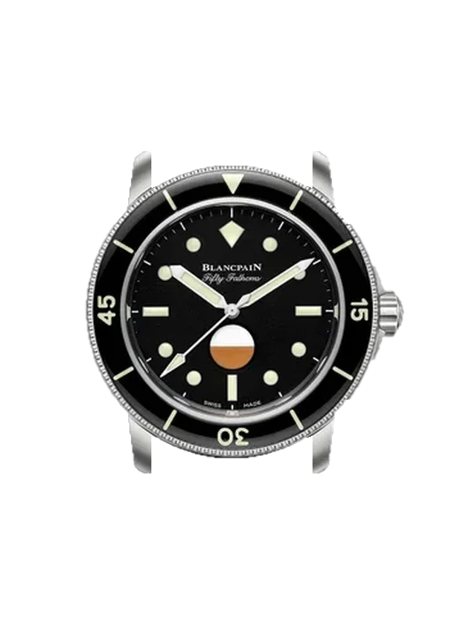 Fifty Fathoms 5008-11B30-NABA con Correa Grand Cavalier de cuero naranja