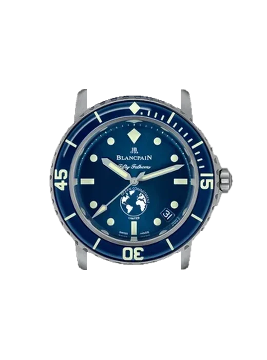 Fifty Fathoms 5008-11B40-52A con Cinturino Grand Cavalier Cuir Arancione