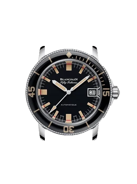 Fifty Fathoms 5008B-1130-B52A mit Armband aus italienischem braunem Leder
