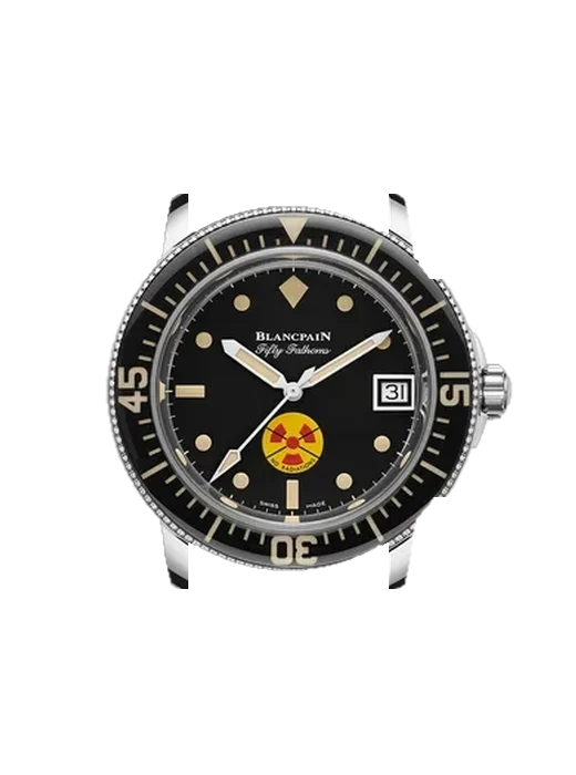 Fifty Fathoms 5008D 1130 B64A con Cinturino Grand Cavalier Cuir Arancione