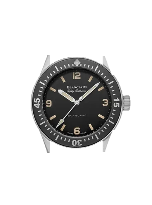 Fifty Fathoms 5100-1130-B52A with Grand Cavalier Leather Strap Orange