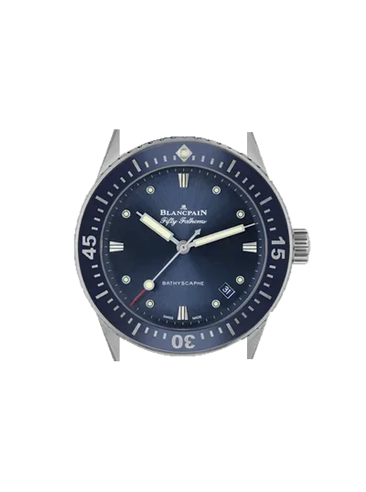 Fifty Fathoms 5100-1140-O52A con Cinturino Grand Cavalier Cuir Arancione