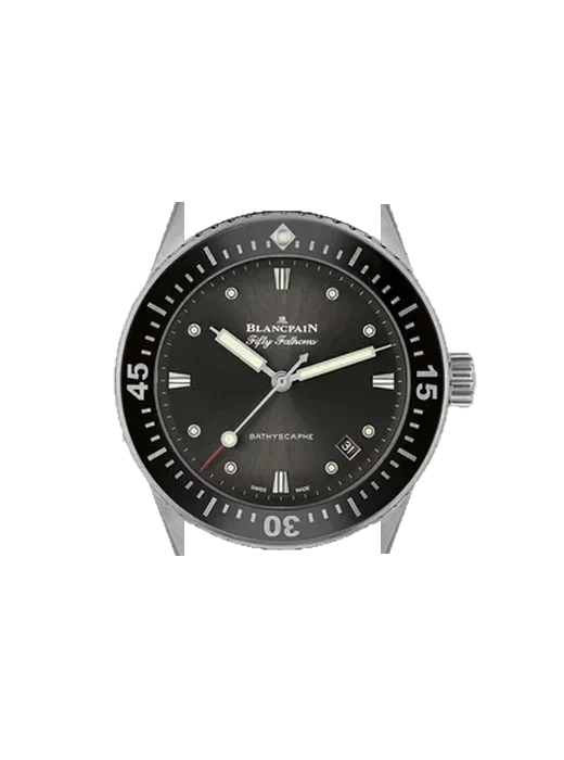Fifty Fathoms 5100B-1110-NABA with Grand Cavalier Leather Strap Orange