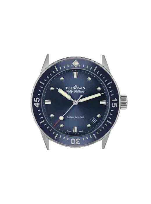 Fifty Fathoms 5100B-1110-NAOA with Grand Cavalier Leather Strap Orange