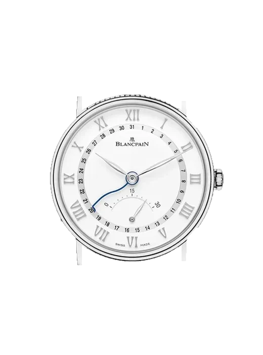 Villeret 6653Q-1127-MMB con Correa híbrida de piel de cocodrilo y caucho azul