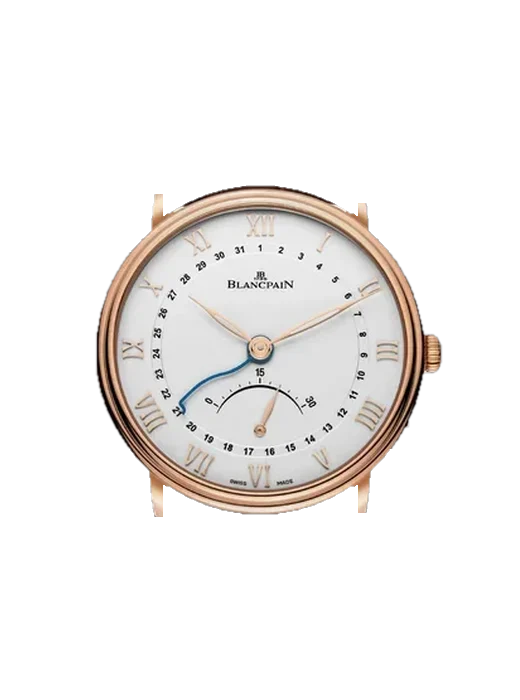 Villeret 6653Q-3642-55B avec Bracelet de montre en cuir de veau vintage marron — Patine naturelle