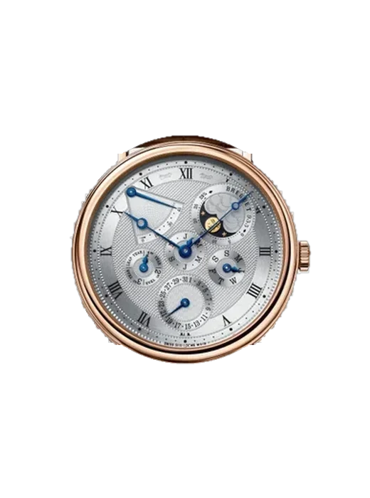 Classique 5327BR/1E/9V6 avec Bracelet Hybride Alligator et Caoutchouc Bleu
