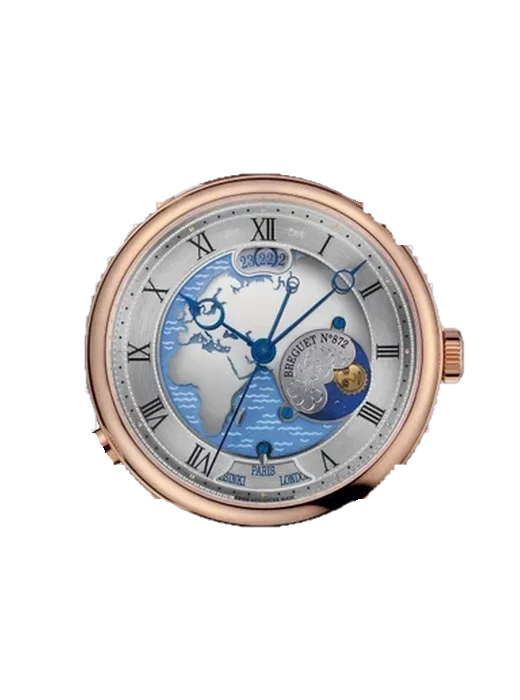 Classique 5717BR/EU/9ZU avec Bracelet Hybride Alligator et Caoutchouc Bleu