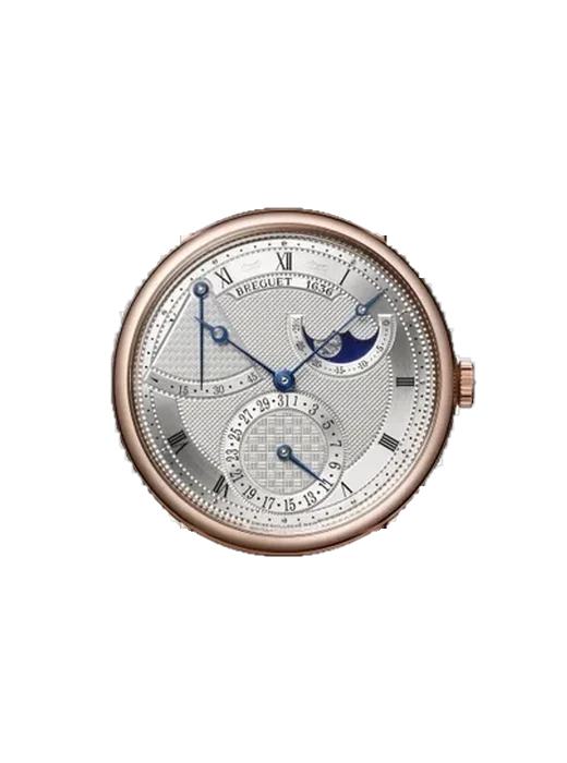 Classique 7137BR/15/9VU with Black Nubuck Alligator Strap with Hand-Stitched Tone-on-Tone Stitching