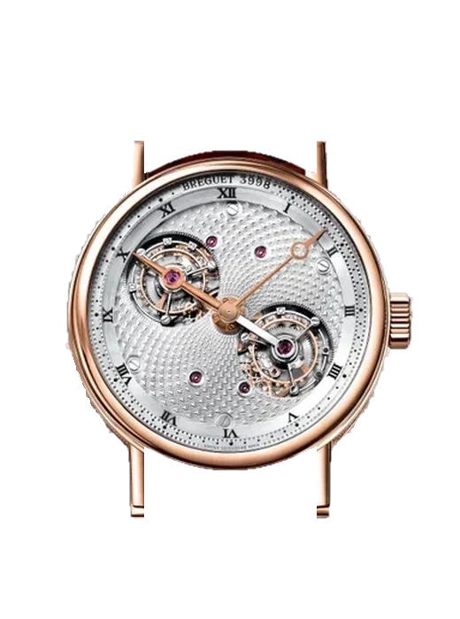 Classique Complications 5347BR/11/9ZU mit Alligator-Nubuk-Armband Schwarz mit Ton-in-Ton-Naht, handgenäht