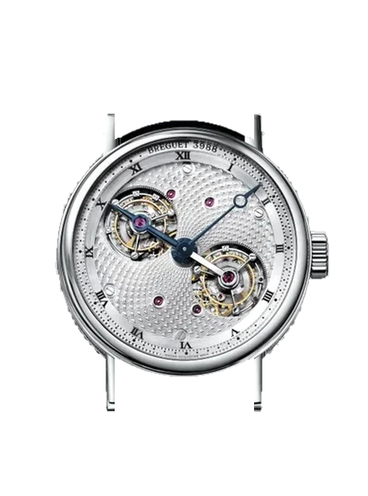 Classique Complications 5347PT/11/9ZU con Correa de piel de cocodrilo en nubuck negro con costuras a juego cosidas a mano