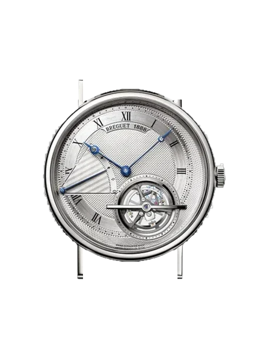 Classique Complications 5377PT/12/9WU mit Alligator-Nubuk-Armband Schwarz mit Ton-in-Ton-Naht, handgenäht